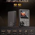 thumbnail image 2 of Reproductor de MP3, Reproductor de Música de Audio Digital Hi-Fi Portátil de Alta Definición DSD Sin Pérdida con Tarjeta de Memoria de 64 GB, 2 of 5