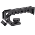 thumbnail image 1 of JLwin AF357 Universal Top Handel Camera Top Handgrip Aluminum Alloy with 4 Cold Shoe Mount Arca Swiss Mount 1/4in & 3/8in Threaded Holes Detachable 3/8in Screw Compatible with Camera Cage Sports, 1 of 7