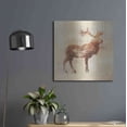 thumbnail image 6 of Luxe Metal Art 'Elk Study v2' by Studio Mousseau, Metal Wall Art, 24"x24", 6 of 7