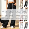 thumbnail image 3 of Zynoxe Womens Corduroy Pants Casual Soft High Waist Drawstring Wide Leg Pants with Pockets Vintage Straight Relaxed Lounge Trousers Khaki S, 3 of 8