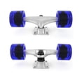 thumbnail image 2 of Victory Jump Cruiser Skateboard Trucks and Wheels Set, Skateboard Accessories, Skateboard Trucks 5 inch, Skateboard wheels 60mm, Skateboard Bearings (5 inch Silver Truck w 60mm Gel Blue Wheels), 2 of 7