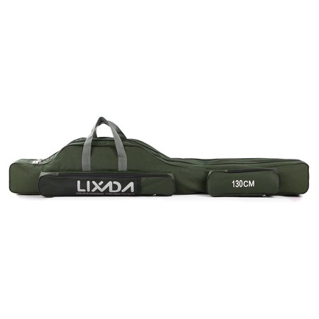 Telescoping Rod Case Lixada 100cm/130cm/150cm Fishing Bag Portable Folding Fishing Rod Reel Bag Fishing Pole Gear Tackle Tool Carry Case Carrier Travel Bag Storage Bag Organizer ()