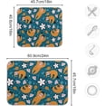 thumbnail image 3 of Dish Drying Mat for Kitchen Counter, Cute Sloths Microfiber Kitchen Dish Mat Super Absorbent Dish Drainer Mat Heat-resistant Kitchen Counter Mat, 18x24 Inch, 3 of 7