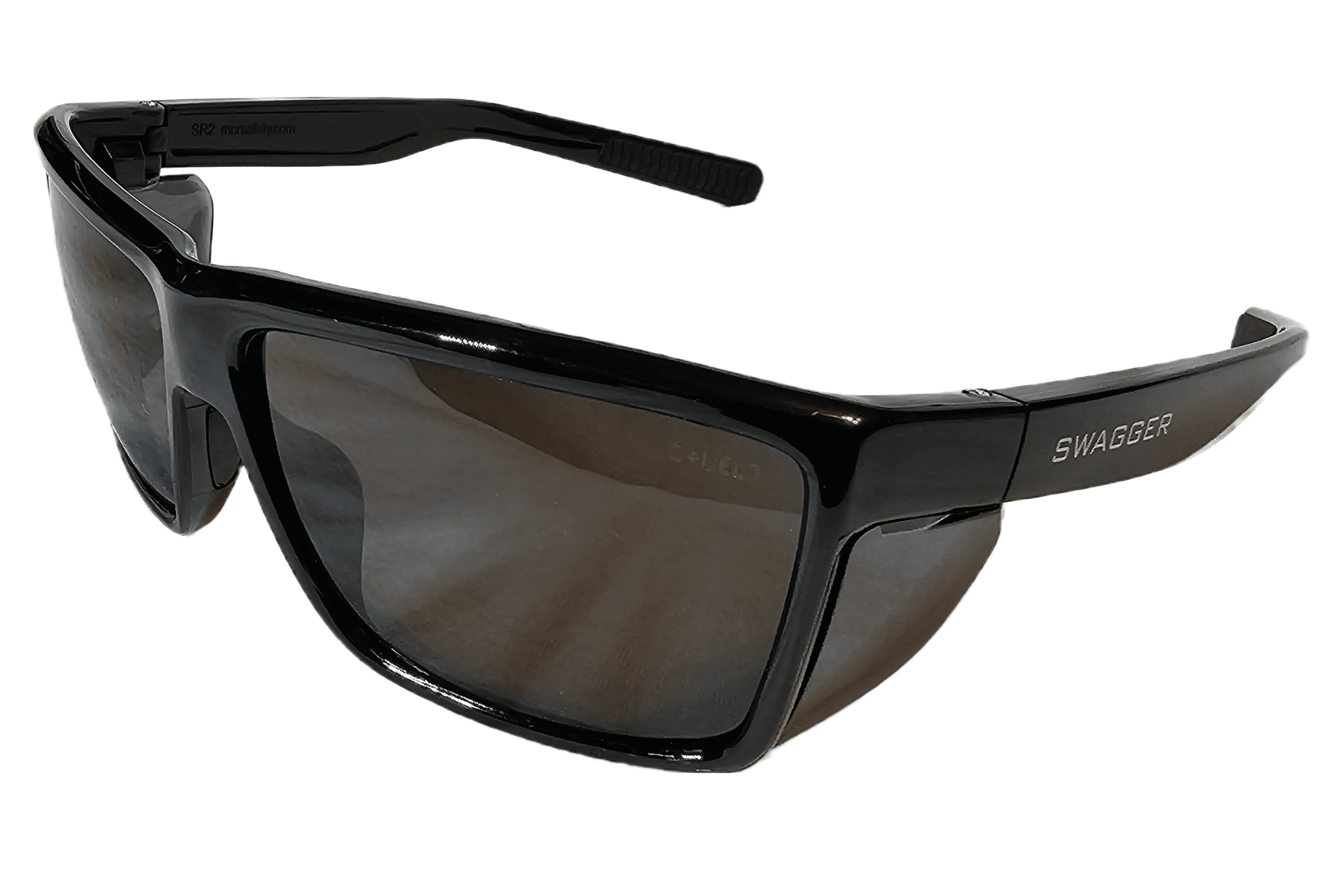 12 Pair MCR SAFETY Swagger SR212 Safety Glasses With Thermo Plastic Rubber Nosep