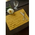 thumbnail image 2 of Fennco Styles Modern Fringe Stripe Cotton Table Placemats 13"W x 19"L, Set of 4 - Decorative Table Mats for Home Décor, Dining Table, Banquet, Everyday Use and Special Occasion, 2 of 5