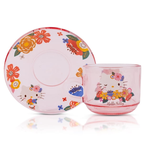 Set de taza de té y platillo Silver Buffalo Sanrio Hello Kitty