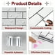 thumbnail image 3 of Uxcell 20 Piezas de Azulejos de Mármol Autoadhesivos Impermeables para Paneles de Pared Backsplash para Baño 12"x12" Diseño de Ladrillo Blanco, 3 of 7