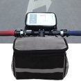 thumbnail image 1 of Bolso para bicicleta negra manillar bolsa de tubo delantera bolsita para bicicleta de bicicleta bolsas para bicicleta para bicicleta de montaña al aire, 1 of 7