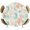 Multicolor, variant on Elastic Fitted Round Tablecloth, Teal Red Seahorse Coastal Waterproof Stretch Table Cover for 45"-54" Tables, Nautical Beach Coral Starfish Washable Outdoor Tablecloths for Patio, Picnic, Camping
