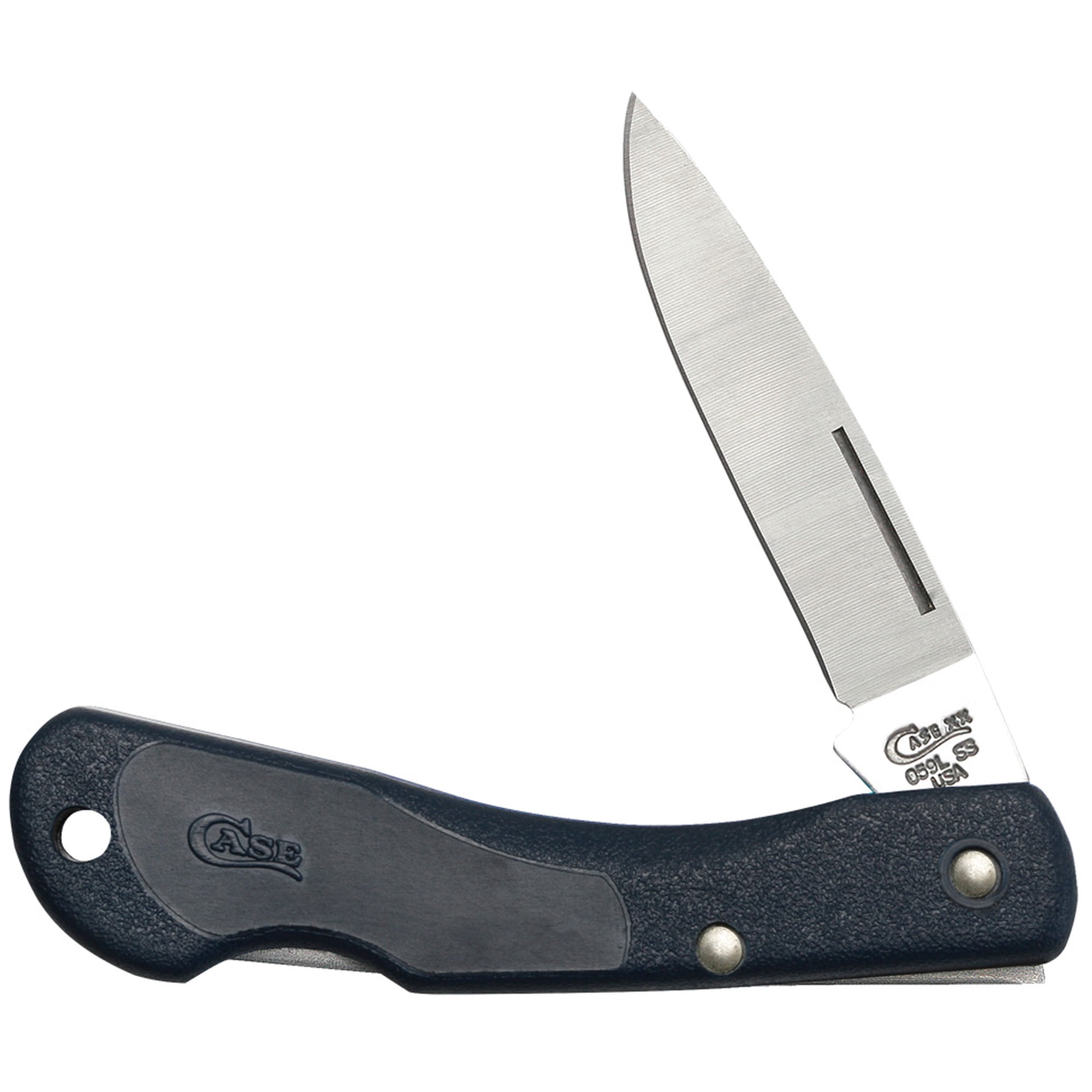 Case XX Knives Blue Synthetic Blackhorn Stainless Pocket Knife