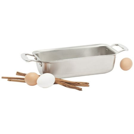 

360 Stainless Steel Loaf Pan Handcrafted in the USA 5 Ply Surgical Grade Stainless Bakeware Dishwasher Safe Professional Grade Use as Baking Pan Roasting Pan (11 x6 x3 )