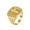 Gold, variant on Men's Women's Stainless Steel Zircon Cross Christian Ring Gold Size 8