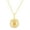 Smiling face with halo, variant on EMOJI Face Pendant Necklace set in 925 Sterling Silver Yellow Gold (Hugs)…