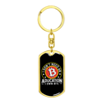 thumbnail image 4 of Don't Need Aducation Crypto Stainless Steel or 18k Gold Premium Swivel Dog Tag Keychain, 4 of 16