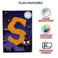 thumbnail image 5 of America Forever Monogram Halloween Bat Garden Flag 12.5 x 18 inches Letter S Double Sided Small Flags for Outside, Holiday Party Yard Outdoor Halloween Horror Nights Flag, 5 of 7