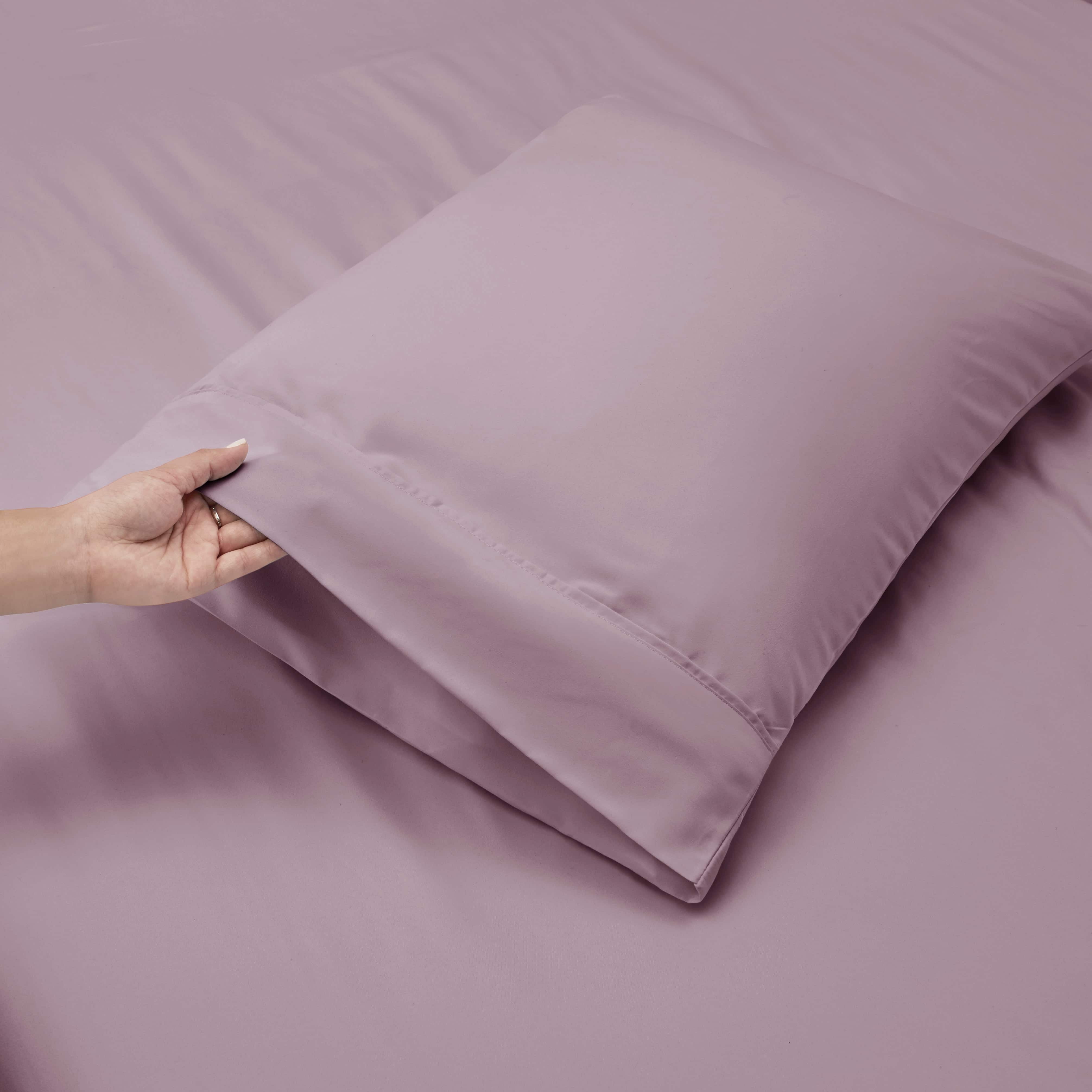 LammaLoe Extra Deep Pocket Twin Xl Sheets Set, 3 Piece, Fits 18"-24" Mattress, Breathable & Extra Soft Bed Sheets, Dusty Purple