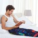 thumbnail image 5 of Balery Neon City Map Pantalones de pijama para hombre, pijama ultraligero, pantalón de descanso-X-Large, 5 of 6
