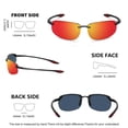 thumbnail image 4 of Gafas de Sol WISTON W8001 Rojas Polarizadas TR90 sin Montura para Hombre y Mujer, 4 of 7