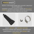 thumbnail image 3 of Shift Cable Boot Bellow Rubber Seal for Mercury MerCruiser Stern Drives Alpha Gen I & II, Bravo I, II & III by FASWORX, 3 of 4