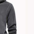 thumbnail image 5 of safuny Men's Solid Color Pullover Casual Soft Fleece Long Sleeve Tops Drawstring Crew Neck Sweatshirts Workout Loose Hoodies Shirts Big&Tall Fashion Gray XXXL, 5 of 5