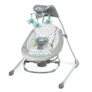 Ingenuity InLighten Cradling Rocker & Plug-In Swing with LightBeams Mobile - Avondale