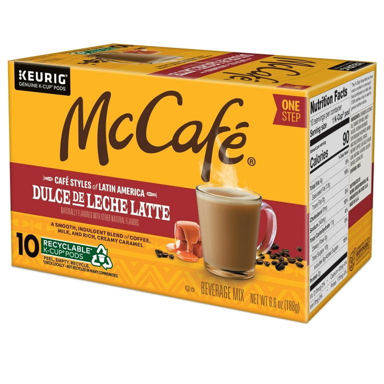 McCaf√©, Dulce de Leche Latte K-Cup Pods, 10 Count, Rich Medium