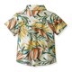 thumbnail image 5 of Odeerbi 6M-13Y Niños Camisa Hawaiana Verano Playa Camisas de Algodón Niños Blusa de Manga Corta Flor Tropical Camisa Estampada Ocio Tops, 5 of 9