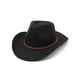 thumbnail image 5 of Sonducket Sombreros de vaquero Diseño especial Gorras masculinas cómodas Ligereza cómoda Gorra multifuncional Cumpleaños decorativo Negro Negro M (56-58 cm) 2piezas, 5 of 6