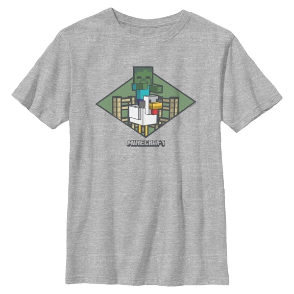 Boys Minecraft Framed Chicken Jockey T Shirt