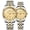 A Gold, variant on Swiss Brand Two Tone Watch Men Women Gold Silver Stainless Steel Waterproof Couple Watches
