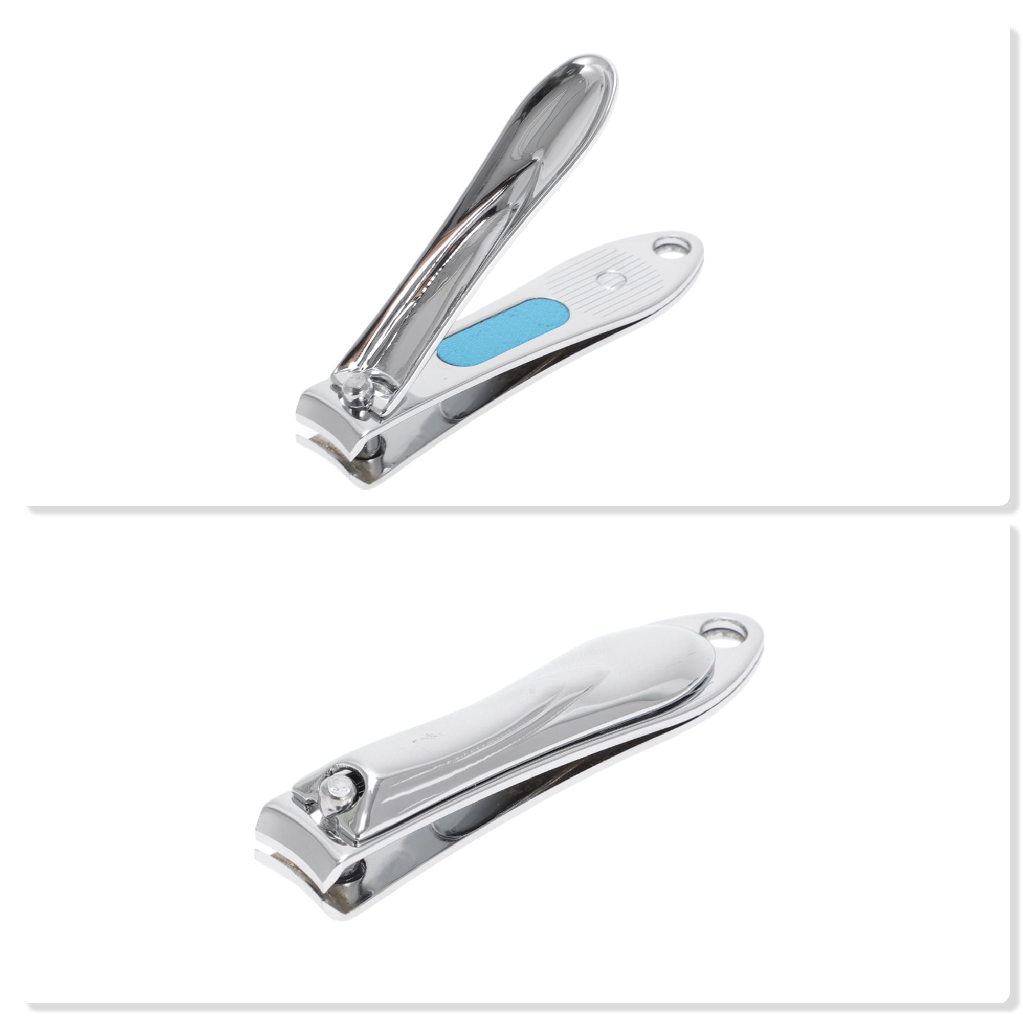 Unique Bargains 3pcs Convenient Nail and Toenail Clippers Set 3.15" Length Silver