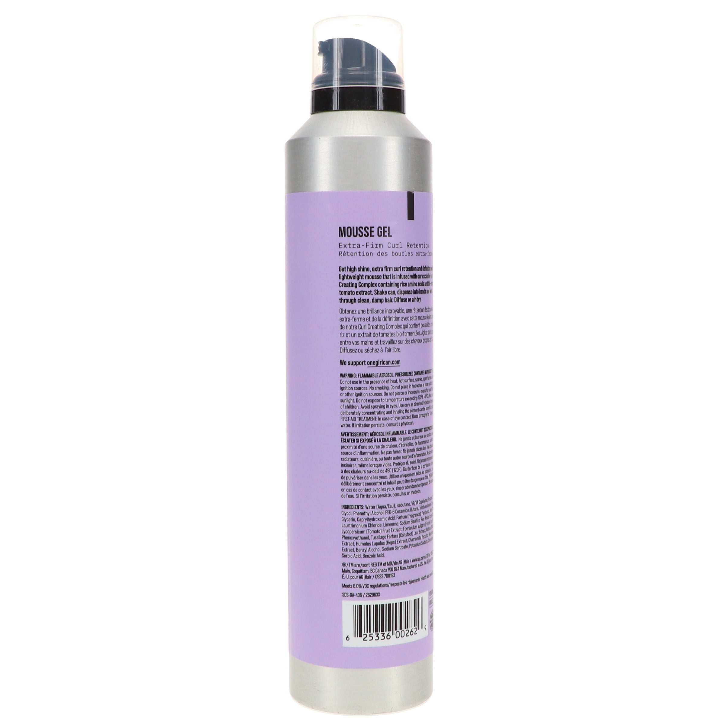 AG Care Mousse Gel Extra-Firm Curl Retention 10 oz
