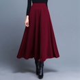 thumbnail image 2 of Women's Casual Dress Fashion Swing Skirt High Waist Business A Line Ladies Large Flowy Comfortable Elegant Summer Wear Womens Casual Trendy Midi Dresses, 2 of 6