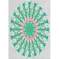 thumbnail image 1 of Ahgly Company Indoor Rectangle Patterned Mint Green Novelty Area Rugs, 8' x 10', 1 of 6