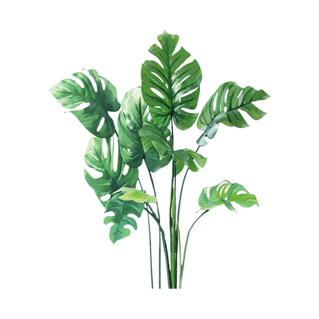 GUOOL Green Plant Wall Mural Plant Pattern DIY Versatile Accessory Wall Decoration for