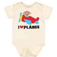 thumbnail image 3 of Inktastic Airplane I Love Planes Boys Baby Bodysuit, 3 of 5
