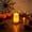 White,M, variant on SHJHENG Halloween Ghost-shaped Paraffin Electronic Candle Cute Ghost Face Simulated Flame LED Columnar Candle Halloween Table Fireplace Feel Decorative Ornamen