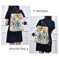 thumbnail image 4 of FORMRS Women's Travel Backpack Purse Anti-Theft Hidden Pockets Casual Shoulder Bag, Abstract Floral, 4 of 7