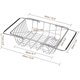 thumbnail image 2 of Stainless Steel Dish Drainer Plate Holder, Expandable Drying Rack Basket for Fruits, Vegetables, Pots, Plates and Kitchen Utensils (Arch Net), 2 of 5