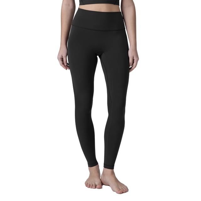 Leggins Colorfulkoala Dreamlux sin costuras frontales para mujer, negros