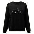 thumbnail image 3 of PEASKJP Sweat-Shirt Unisexe à Col Rond Imprimé avec Haut de Mode Léger et Doux (Noir, L), 3 of 3