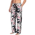 thumbnail image 6 of Susaid Orchids Flowers Print Mens Pajama Pants Set Sleep & Lounge Pants, PJ Bottoms with Pockets and Button Fly-3X-Large, 6 of 6