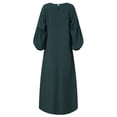 thumbnail image 5 of Fesfesfes Women's Winter Plus Size Dress Casual Round Neck Loose Long Sleeve Printed Dress Clothes Sale, 5 of 7
