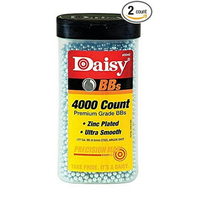 Daisy Precision Max 4000 Ct. BB Ammunition Bottle .177 Zinc Daisy Precision Max 4000 Ct. BB Ammunition Bottle .177 Zinc