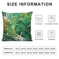 thumbnail image 5 of COMIO Tropical Palm Leaf Throw Pillow Covers Green Banana Leaves Print Pillow Case Hawaiian Plant Outdoor Decorative Pillowcase for Patio Deck Couch Bed Sofa Home, 5 of 5