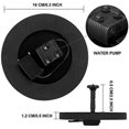 thumbnail image 2 of Lelestar Birdbath Solar Fountain Pump 15W Circle Garden Solar Powered Water Pump Floating Fountain Pump for Birdbaths&Ponds Solar Powered Water Founta_Perfect Gift, 2 of 5