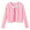 Pink, variant on Posijego Girls Cardigan Sweaters Bolero Toddler Kids Little Girls Long Sleeve Cropped Dress Knot Front Jacket Tops
