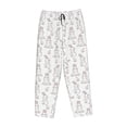 thumbnail image 6 of Uemuo Bunny And Bird Pattern Women's Wide Leg Palazzo Lounge Pants with Pockets Light Weight Loose Comfy Casual Pajama Pants-X-Large, 6 of 9