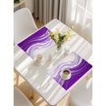 thumbnail image 5 of Purple Modern Wavers Placemats Set of 4, Abstract Water Ripple Fluid Art Placemats for Dining Table, Place Mats for Kitchen Tabletop, Waterproof Wipeable Dining Table Mats Set, 5 of 9