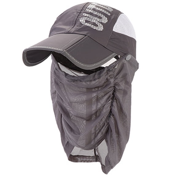 lanema Unisex for Sun Cap Fishing Hat Foldable Baseball Cap Removable Face Neck Fl
